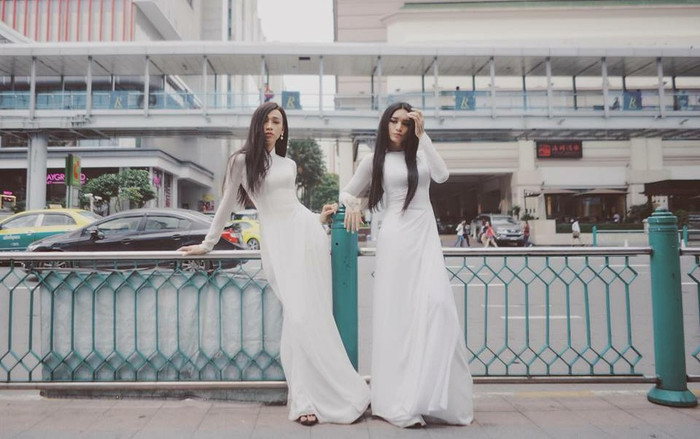 Sao nam Việt mặc áo dài: BB Trần, Hải Triều khiến bạn gái ghen tỵ, nhìn sang Chí Tài thì chỉ biết cười bò Ảnh 2