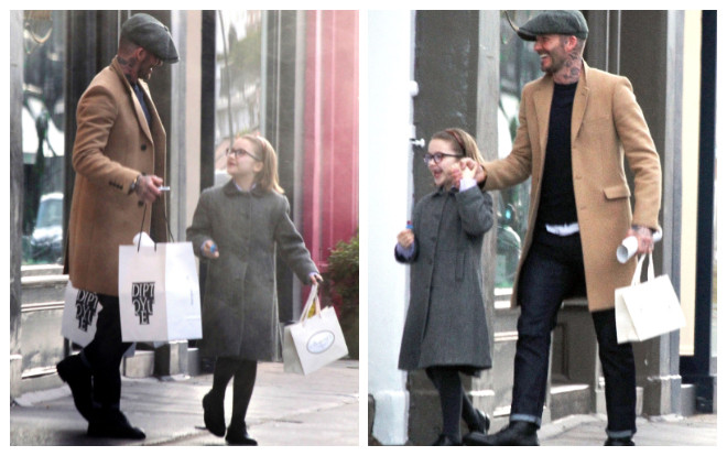 'Cưng xỉu' vì David Beckham đưa con gái Harper đi dạo phố shopping Ảnh 2