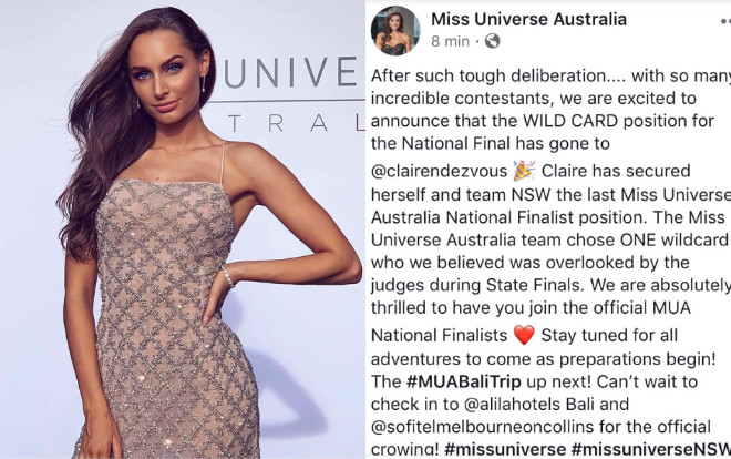 Hi hữu: Tưởng bị loại thẳng cánh ai ngờ cựu Hoa hậu Hòa bình lội ngược dòng tại Miss Universe Australia 2019 Ảnh 2