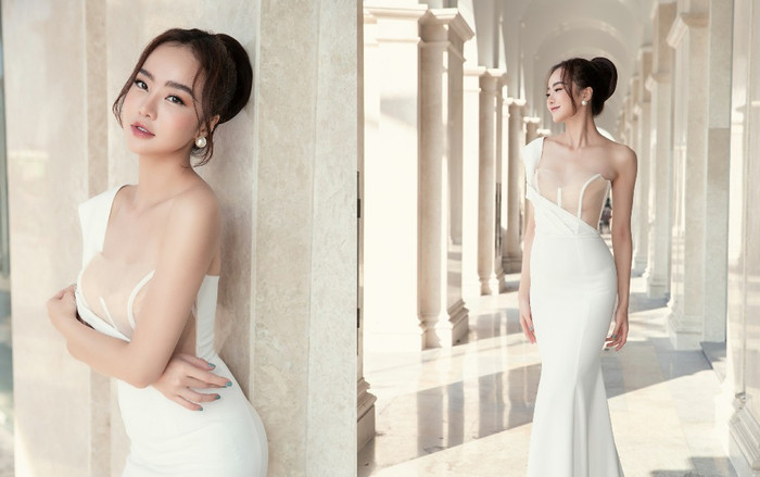 Kiều Ngân diện váy xuyên thấu, úp mở vòng 1 no tròn mà chẳng gợn tí phô phang Ảnh 2