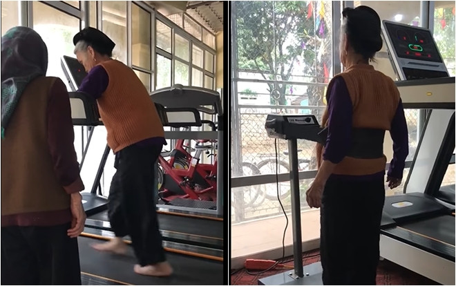 Chết cười với clip cụ bà 84 tuổi vẫn hăng say tập gym nhưng lời kể của người cháu mới càng khiến dân mạng sửng sốt Ảnh 2