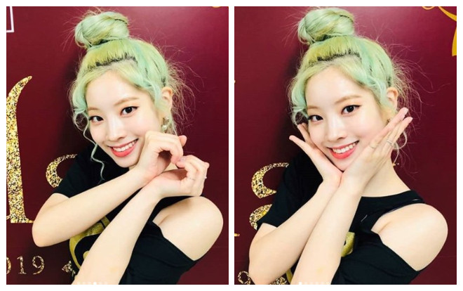 Nhuộm tóc xanh lè như củ hành, DaHyun (Twice) vẫn được cư dân mạng khen không ngớt lời vì quá xinh đẹp Ảnh 2