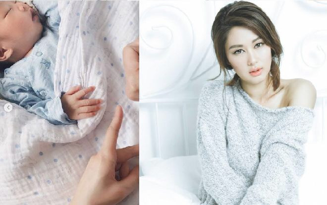 Cận cảnh quý tử vừa chào đời của nữ diễn viên TVB Sầm Lệ Hương Ảnh 2