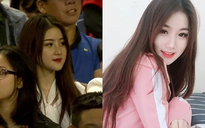 Đã tìm ra info nữ sinh cực xinh đẹp chiếm sóng trực tiếp khi đi cổ vũ trận Việt Nam thắng đậm Thái Lan Ảnh 2