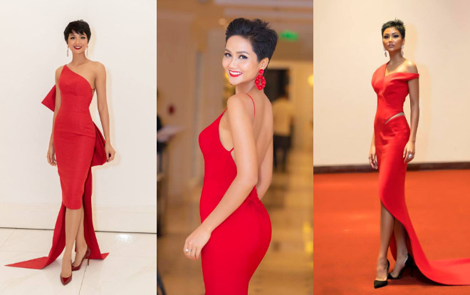 Muốn hóa nữ thần với váy 'hoa dâm bụt', Hoàng Thùy cứ link vào H'Hen Niê ắt sẽ thắng to Ảnh 2