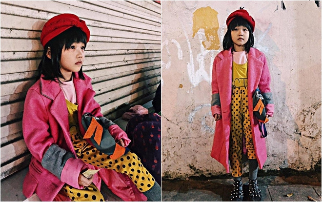 Cô bé vô gia cư xinh xắn tự phối đồ từ quần áo cũ vứt đi, nuôi ước mơ trở thành người mẫu Ảnh 2