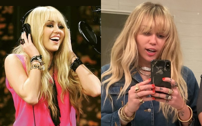 Miley Cyrus trở lại tạo hình Hannah Montana với mái tóc vàng huyền thoại Ảnh 2