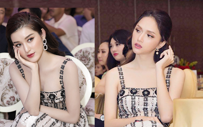 Đụng hàng nhưng Huyền My đành 'bại trận' trước kĩ nghệ của Hoa hậu chuyển giới Hương Giang Ảnh 2