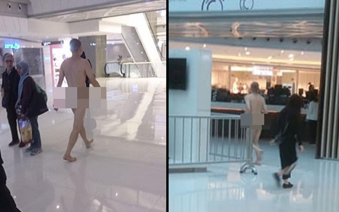 Người đàn ông thản nhiên khỏa thân đi lại trong trung tâm thương mại, hành động sau đó còn đáng kinh ngạc hơn Ảnh 2