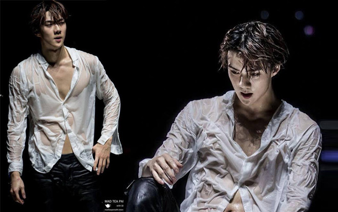 Ai bảo soái ca sơ mi là nhất chứ, phải sơ mi trắng ướt sũng như Sehun (EXO) mới là cực phẩm Ảnh 2