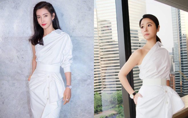 Chỉ 1 chiếc váy trắng mà từ 'gái già' Lâm Tâm Như, Triệu Vy đến teen girl Địch Lệ Nhiệt Ba tranh nhau mặc Ảnh 2