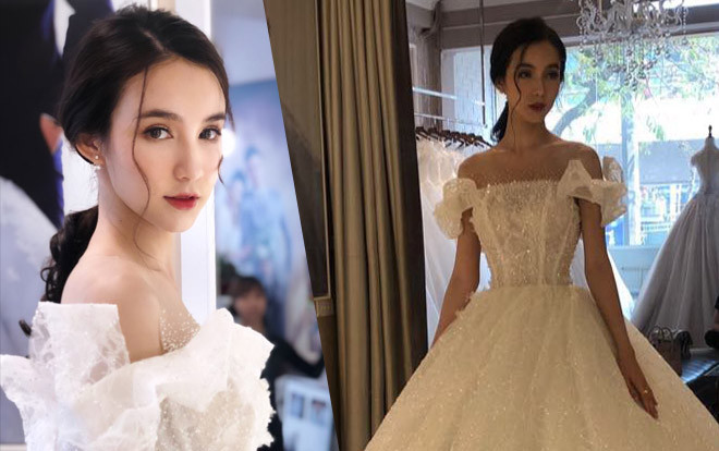 Hoa hậu chuyển giới Thái Lan - Yoshi 'bí mật' đến Việt Nam thử váy cưới mặc dù không có Hương Giang ở cạnh Ảnh 2