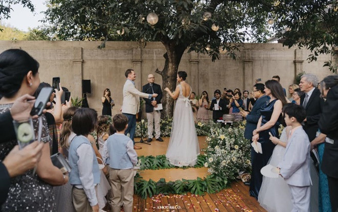 Không gian tiệc cưới sang trọng của chồng cũ Hồng Nhung và vợ mới Ảnh 2