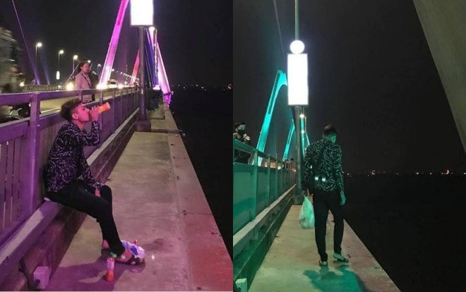 Góc lành mạnh: Bị cắm sừng, thanh niên quyết ra cầu uống 3 chai nước ngọt, ăn 4 gói bim bim rồi nhặt rác đem về Ảnh 2