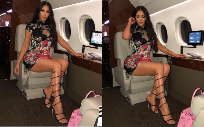 Chán hở hang, Kim Kardashian lại khéo khoe body bốc lửa với xường xám siêu ngắn Ảnh 2