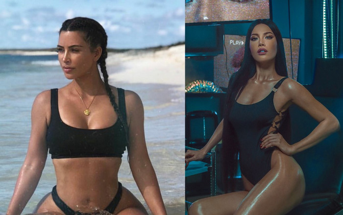 Nóng tột độ nhưng nhìn tới nhìn lui, Minh Tú lại như 'bản sao' Kim Kardashian Ảnh 2