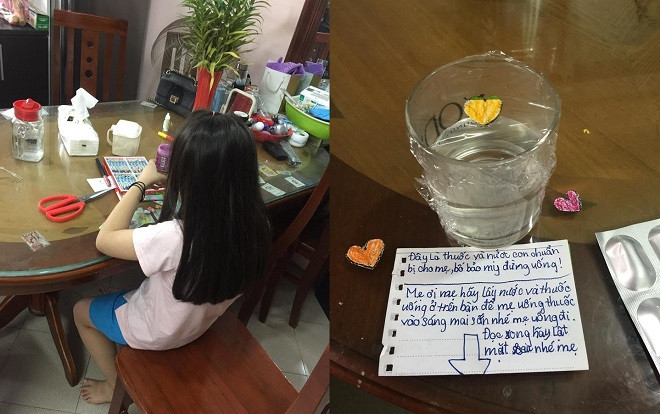 Sự chu đáo cùng bức tâm thư cô bé lớp 3 gửi mẹ đau bệnh khiến nhiều người phải thốt lên: 'Giá mình cũng có một cô con gái' Ảnh 2