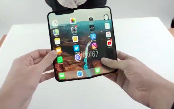 Nóng: Bất ngờ xuất hiện video trên tay nhanh iPhone màn hình dẻo, gấp mở được Ảnh 2