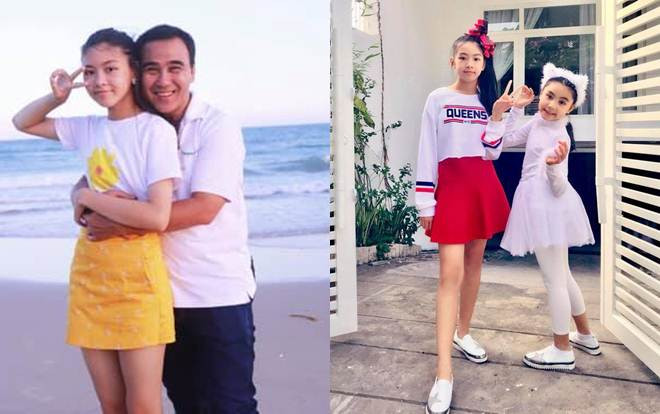 Con gái Quyền Linh mới 14 tuổi đã xinh như hoa hậu thậm chí cao hơn cả bố Ảnh 2