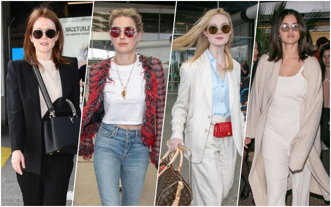 Selena Gomez, Amber Heard, Elle Fanning đọ sắc cùng Julianne Moore tại sân bay đến LHP Cannes 2019 Ảnh 2