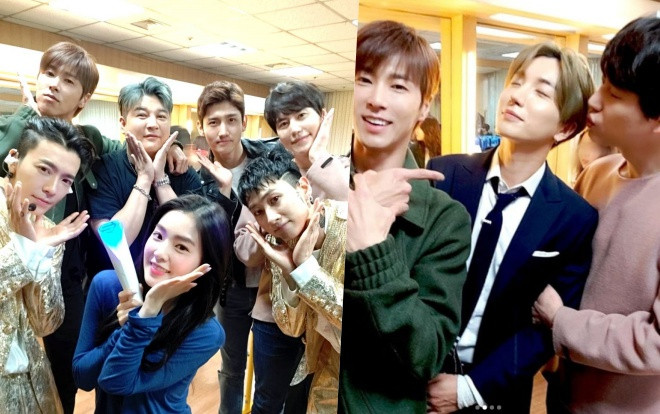 DongHae và Eunhyuk (SuJu) 'sướng rơn người' khi được các thành viên EXO, Red Velvet, TVXQ kéo nhau 'quẩy banh nóc' trong đêm nhạc của mình Ảnh 2