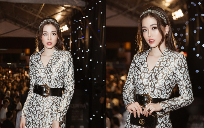 Vắng 'cậu' Bình An, 'mợ' Phương Nga dữ dội cá tính với váy da beo Ảnh 2