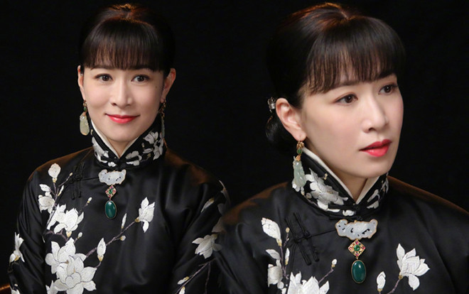 'Bên tóc mai không phải hải đường hồng': Mê mẩn hình ảnh Xa Thi Mạn dịu dàng trong bộ sườn xám thêu hoa Ảnh 2