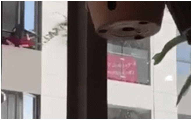 'Đau tim gần chết' khi nhìn thấy cảnh người giúp việc nhà bên đu mình thoăn thoắt lau cửa kính Ảnh 2