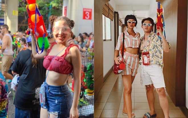 H'Hen Niê và á hậu vòng 3 một mét Khánh Phương diện quần cực ngắn tung tăng tại Thái Lan Ảnh 2