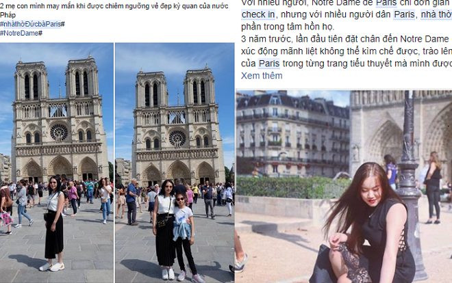 Hàng loạt người trẻ Việt Nam đăng ảnh check-in Nhà thờ Đức Bà Paris, bày tỏ sự nuối tiếc trước vụ cháy kinh hoàng Ảnh 2