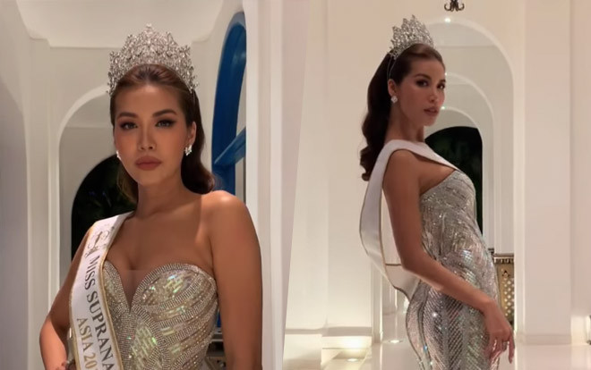 Minh Tú tái hiện màn đá váy đẳng cấp cùng câu nói: 'Thế giới sẽ không ngại nhớ tên bạn, chỉ cần có lý do thôi!' Ảnh 2