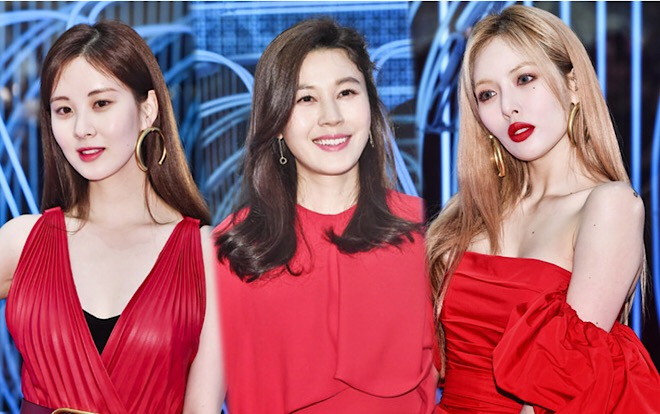 Seohyun (SNSD) lộ khuyết điểm, đụng hàng với Kim Ha Neul và Hyun Ah tại sự kiện Ảnh 2