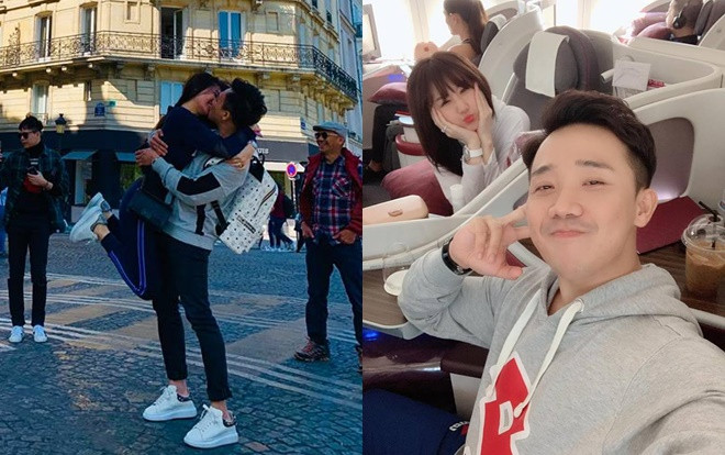 Hari Won- Trấn Thành ôm chặt, hôn nhau đắm đuối giữa đường phố Paris Ảnh 2