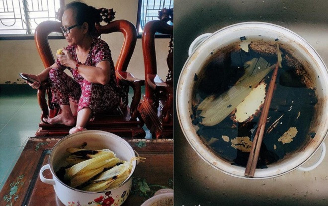 Chết cười bà mẹ U60 'nghiện' sống ảo: Ôm điện thoại để nồi ngô luộc cháy đen vẫn bình thản lướt Facebook Ảnh 2