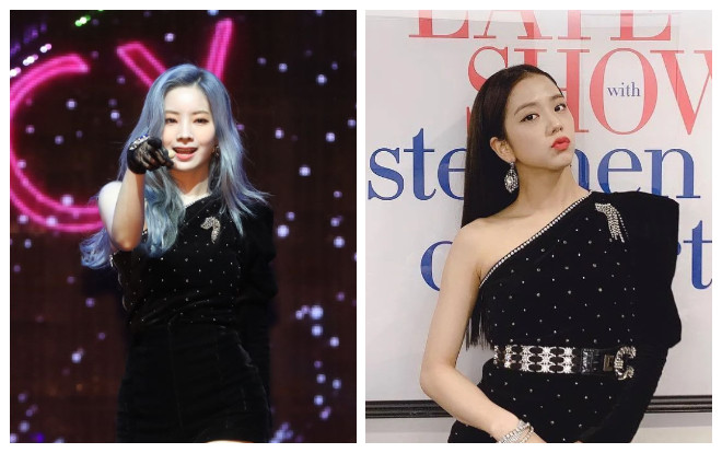 Đụng hàng Jisoo (BlackPink), Dahyun (Twice) vẫn ghi điểm nhờ màu tóc lạ và nước da trắng ngần Ảnh 2