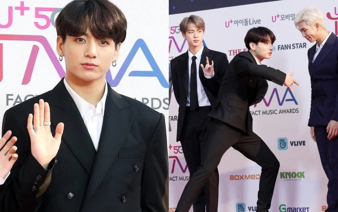 Cố tỏ vẻ cool ngầu, Jungkook liền bị soi vì loạt hành động 'dở hơi' trên thảm đỏ Ảnh 2