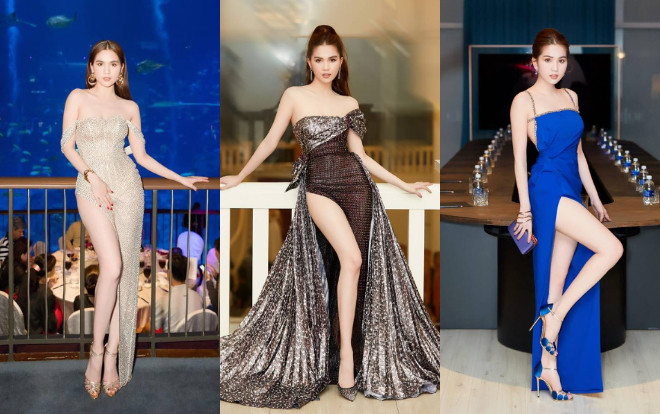 Liên tục 'xuất quỷ nhập thần', Ngọc Trinh lên ngôi nữ hoàng thảm đỏ 4 tháng đầu năm Ảnh 2