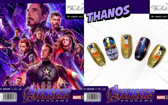 Trước cơn sốt Endgame, tiệm nail tranh thủ lăng xê họa tiết nail độc đáo Ảnh 2