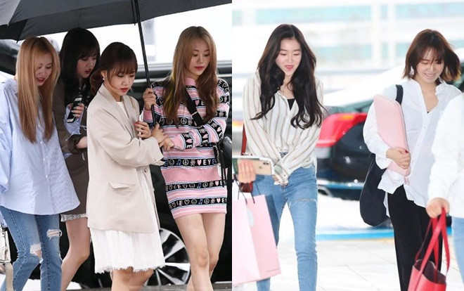 Dàn mỹ nữ Red Velvet, Weki Meki 'đổ bộ' sang Việt Nam với loạt trang phục thời trang 'phang' thời tiết Ảnh 2