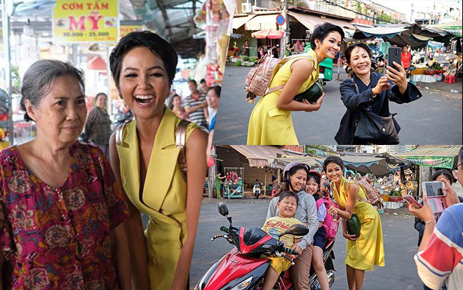 Chỉ việc mua dưa hấu, H'Hen Niê đã khiến cả khu chợ nhộn nhịp lên thế này! Ảnh 2