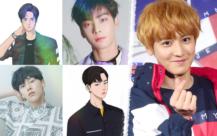 Chanyeol (EXO)  gây sốt với màu tóc cam - Hai thần tượng này rất phù hợp với webtoon 'The Secret of Angel' Ảnh 2