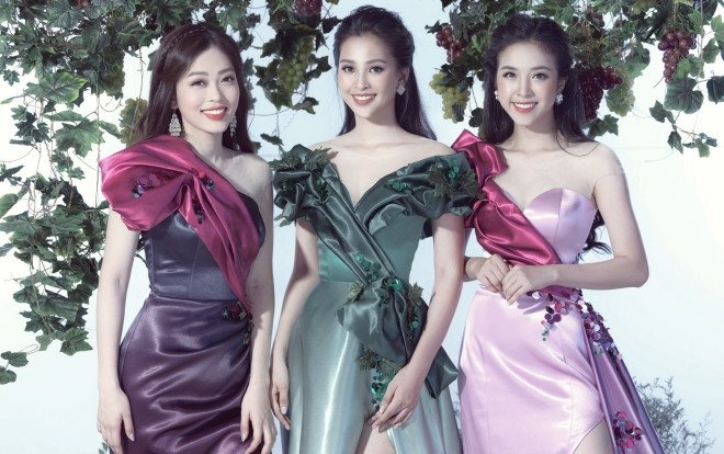 Tiểu Vy - Phương Nga - Thúy An: Bộ 3 nữ hoàng 'thăng hạng' nhan sắc sau nửa năm đăng quang Ảnh 2