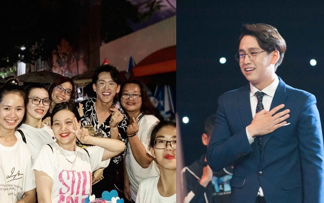 MC Quang Bảo được fan 'mai phục' lúc nửa đêm, 'bao' trọn vỉa hè để tổ chức sinh nhật Ảnh 2