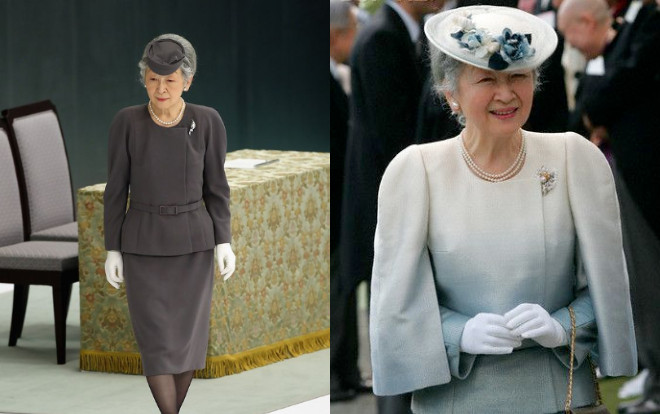 Phong thái thời trang đầy quý phái của cựu Hoàng hậu Michiko Shoda khiến người dân Nhật tự hào Ảnh 2