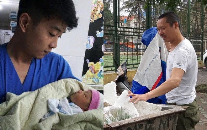 Người phát hiện bé sơ sinh bị bỏ trong thùng rác giữa trời mưa Hà Nội: ‘Chút nữa là thằng bé bị chôn sống trong rác rồi’ Ảnh 2