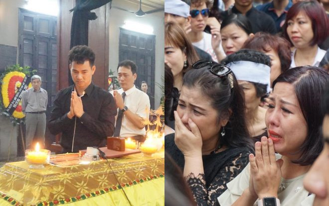 Nghệ sĩ Xuân Bắc và bạn bè, người thân bật khóc trong đám tang nữ nạn nhân bị xe Mercedes tông tử vong ở hầm Kim Liên Ảnh 2