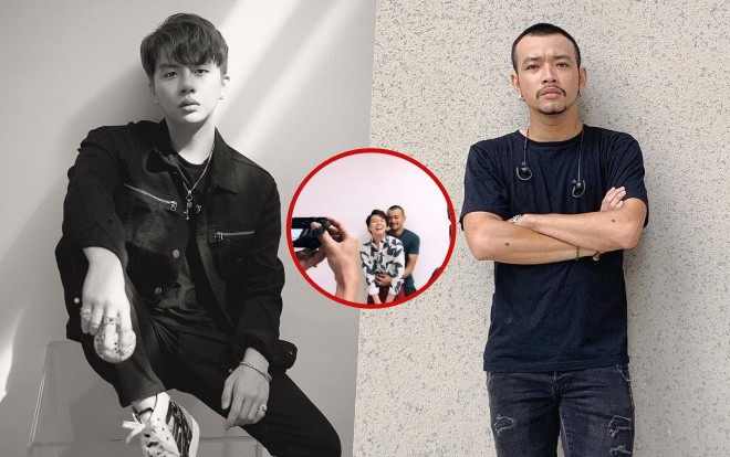 Duy Khánh bất ngờ bị Hoàng Phi tấn công 'ôm eo tới tấp' trong buổi chụp hình Ảnh 2