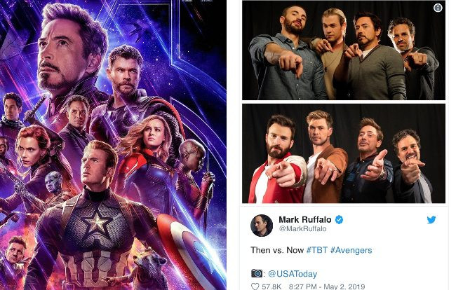 Mark Ruffalo chia sẻ bức ảnh ‘xưa và nay’ của bộ tứ siêu đẳng Avengers! Ảnh 2