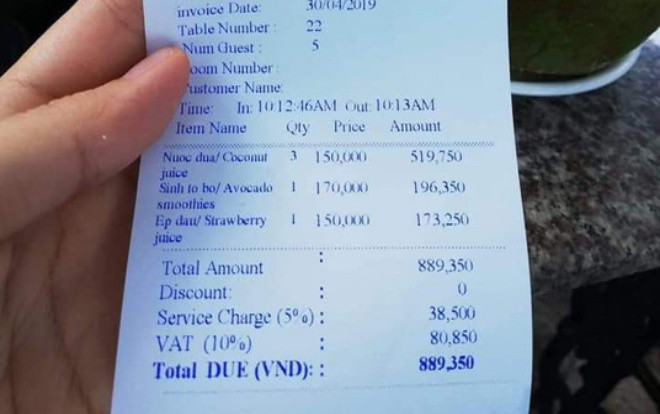 Sự thật về tờ hoá đơn tiền nước gần cả triệu đồng bị dân mạng tố 'chặt chém' ở resort Vũng Tàu Ảnh 2