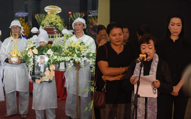 Trịnh Kim Chi, Kiều Trinh thất thần cùng gia đình tiếc thương đưa tiễn cố nghệ sĩ Lê Bình Ảnh 2